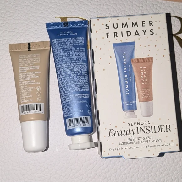 Summer Fridays Jet Lag mask, Lip Butter Balm & Sample CC Me Serum - Picture 3 of 3